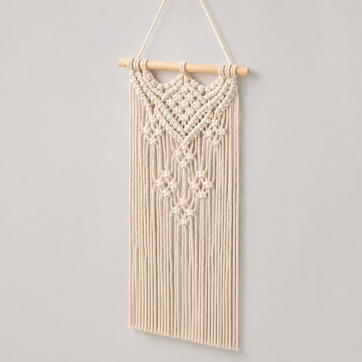 Macramé Diamond Wall Hanging
