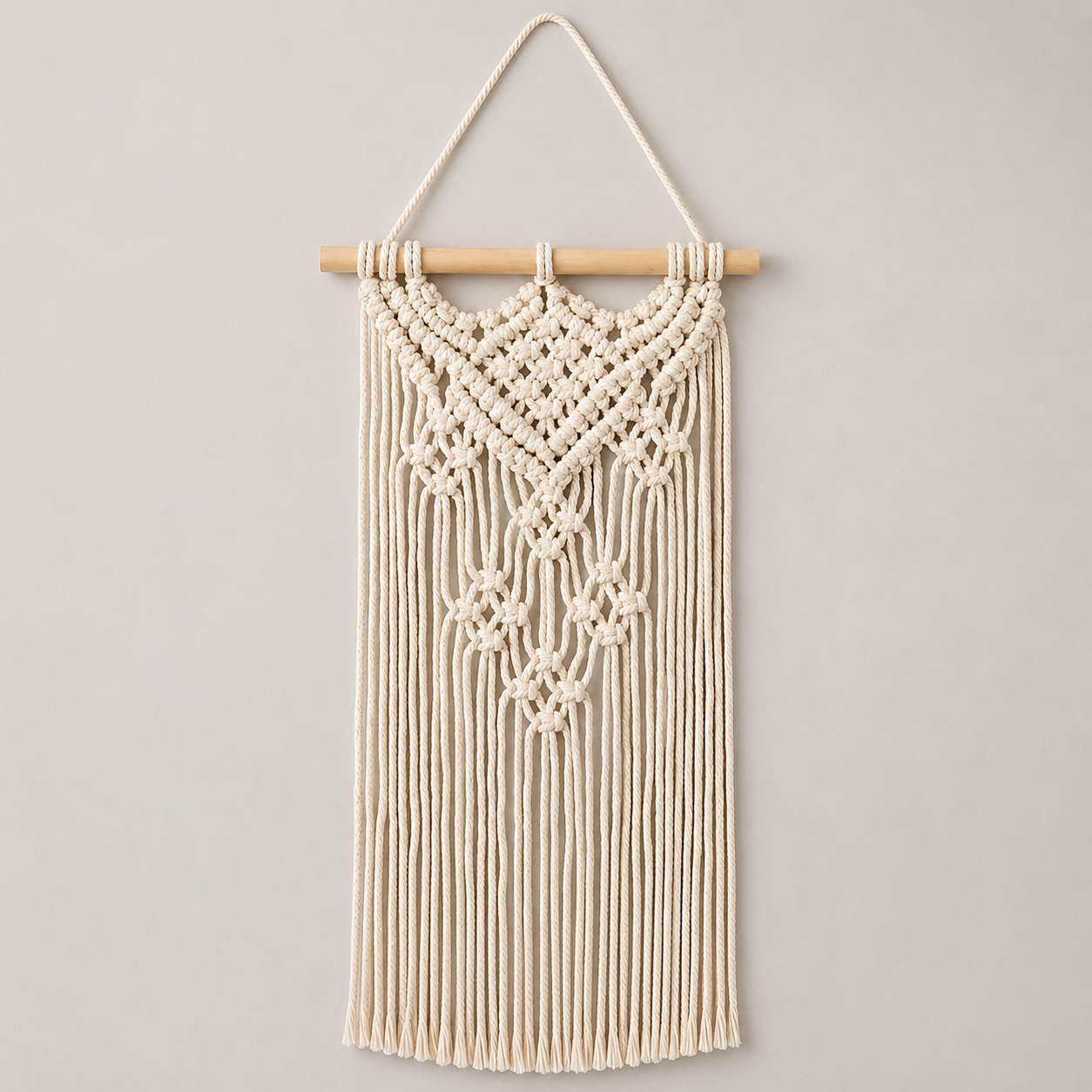Macramé Diamond Wall Hanging