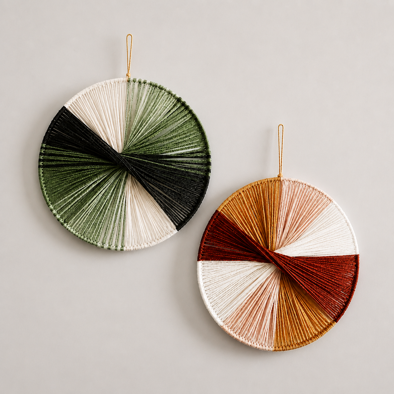 Woven Circle Wall Decor Set