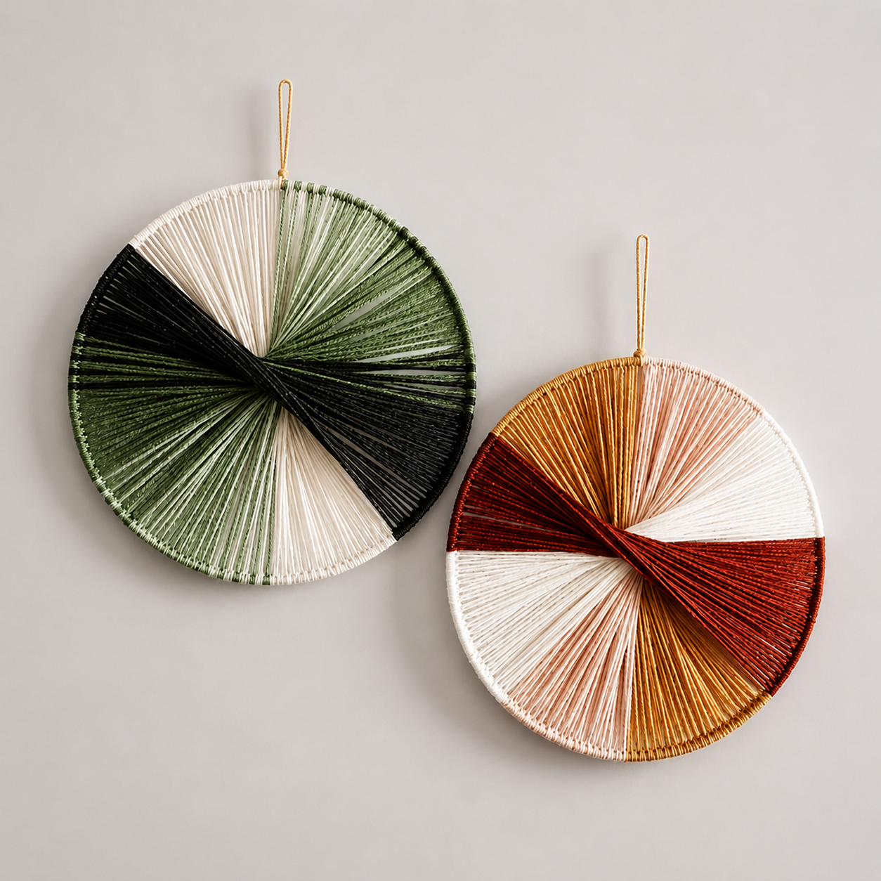 Woven Circle Wall Decor Set