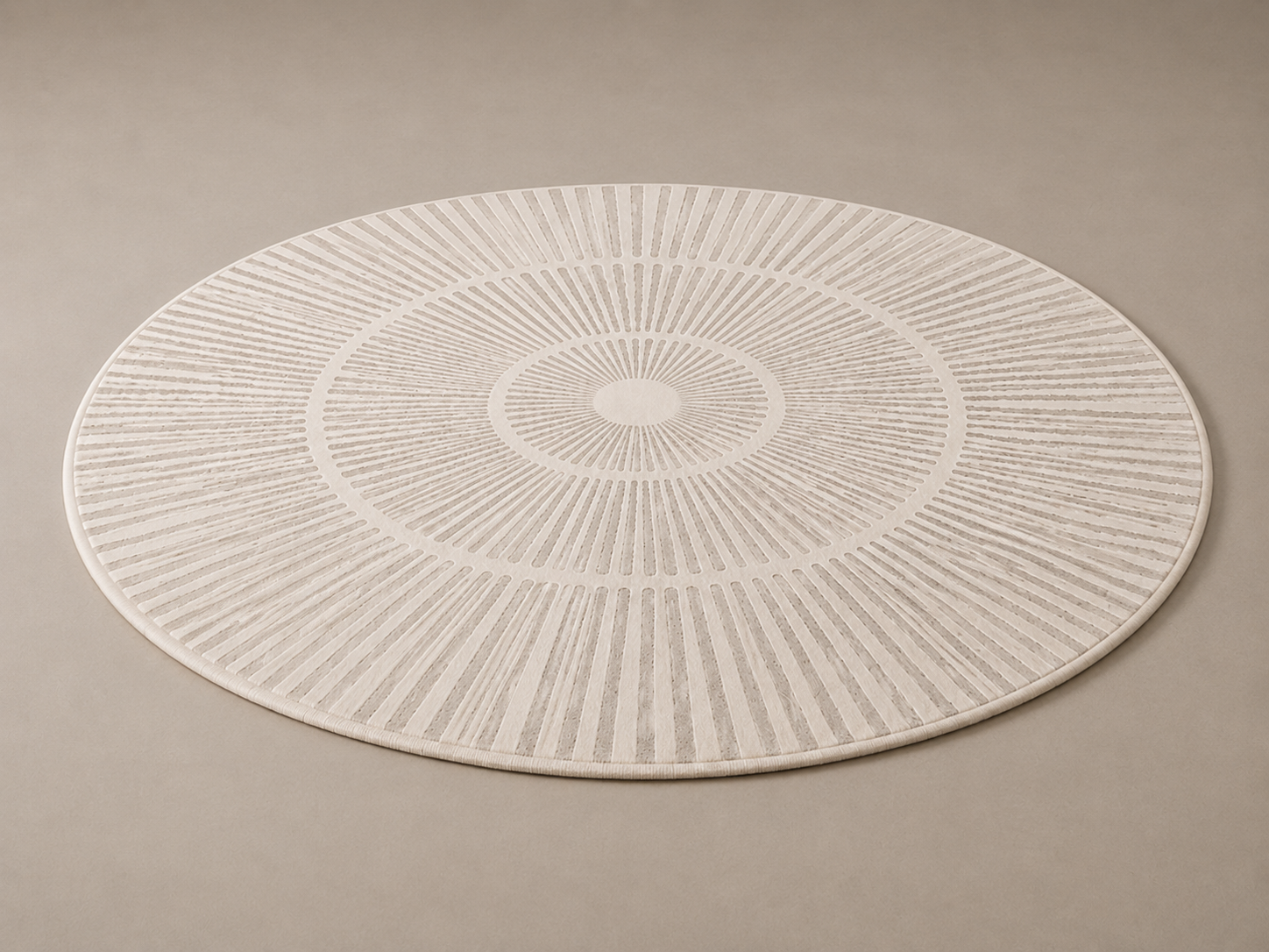 Round Textured Area Rug