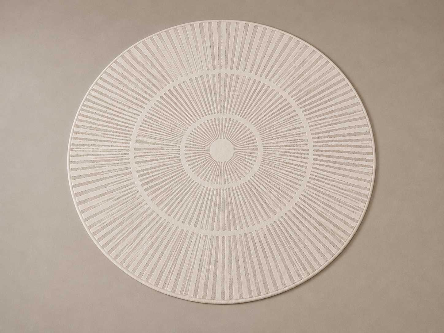 Round Textured Area Rug