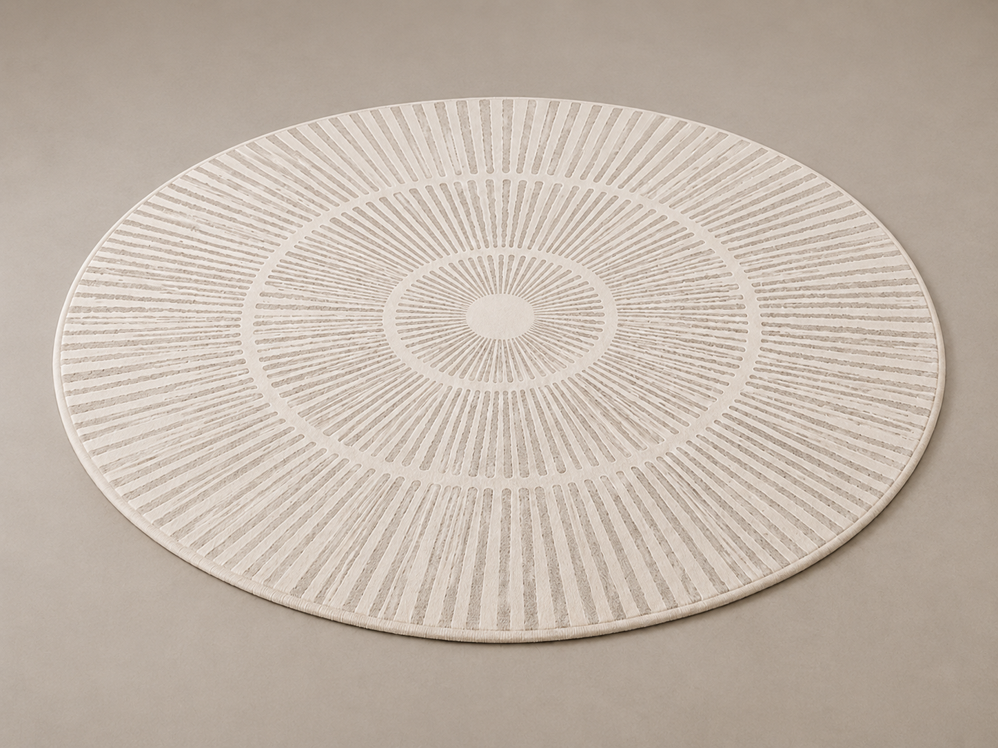 Round Textured Area Rug