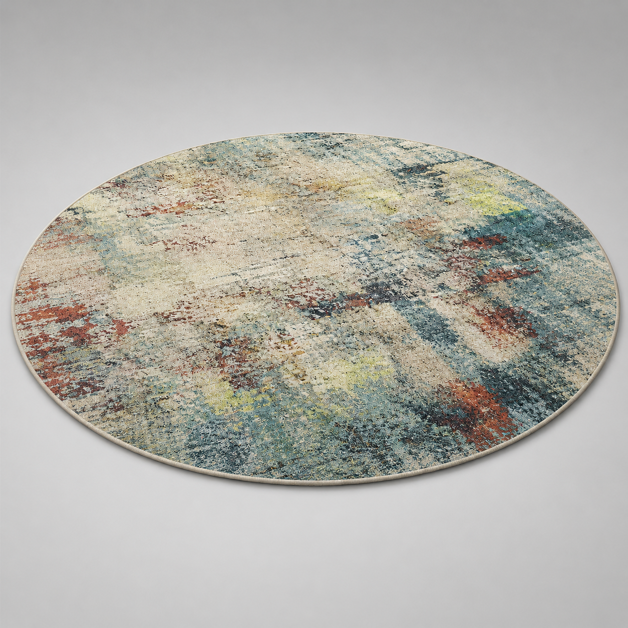 Abstract Round Area Rug