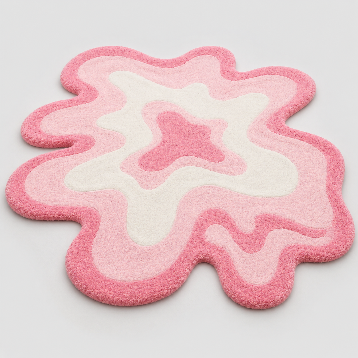 Blush Wave Plush Area Rug