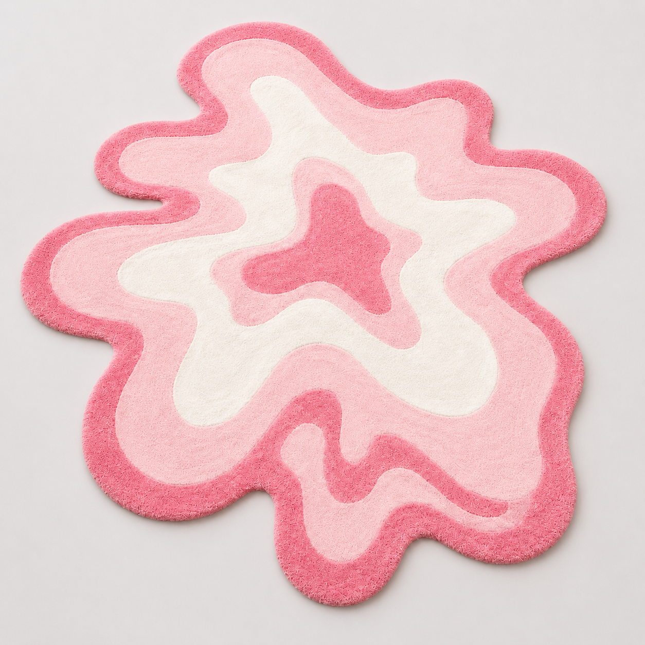 Blush Wave Plush Area Rug