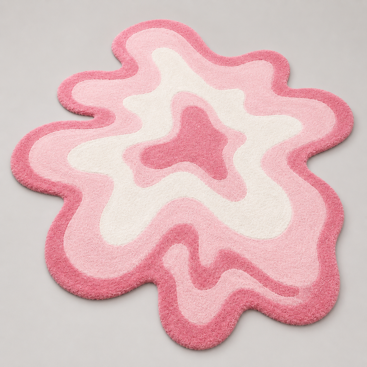 Blush Wave Plush Area Rug