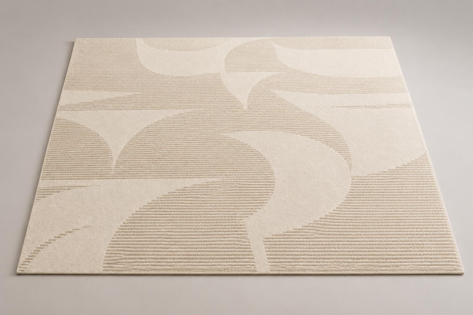 Modern Textured Geometric Area Rug
