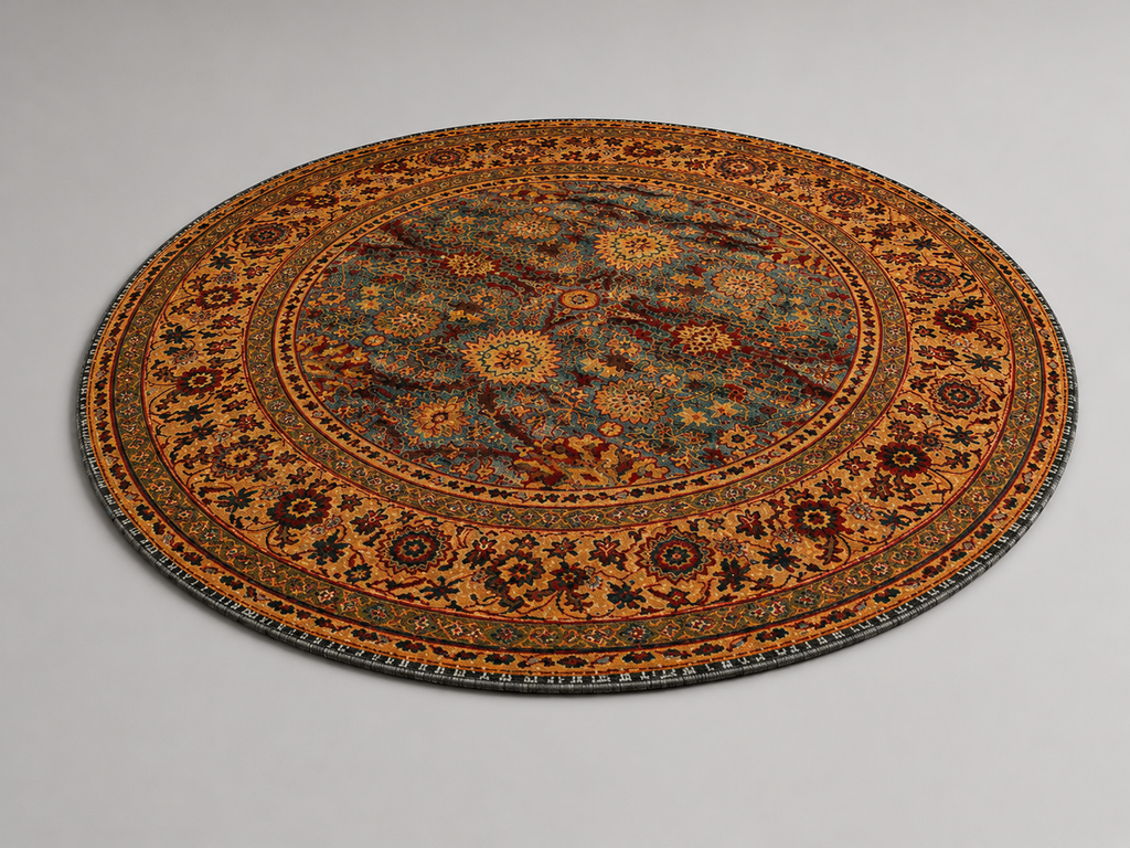 Vintage Medallion Round Area Rug