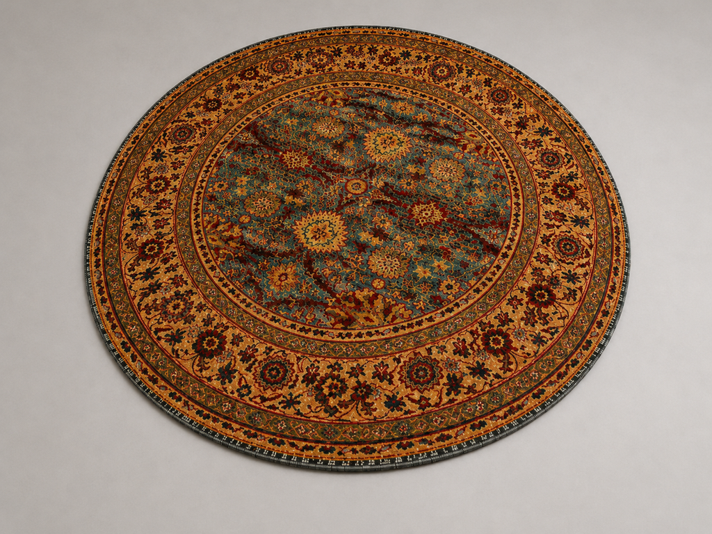 Vintage Medallion Round Area Rug