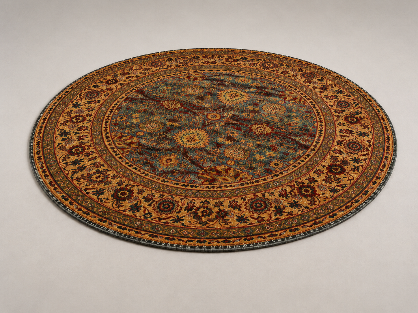 Vintage Medallion Round Area Rug