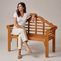 Classic Wooden Garden Bench - Front