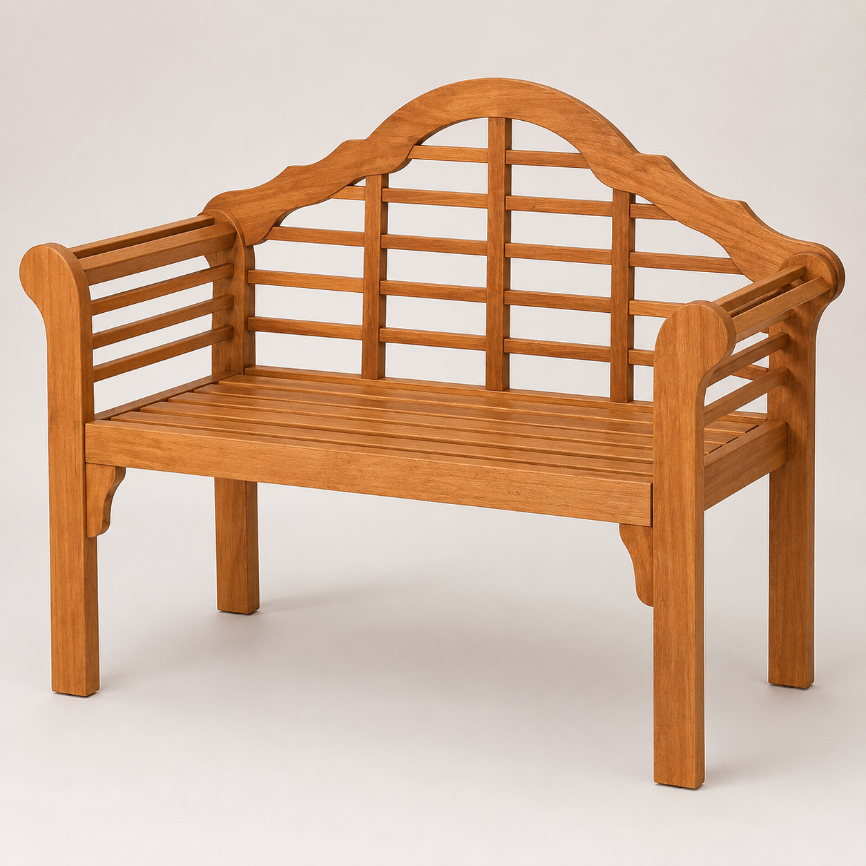 Classic Wooden Garden Bench - Side