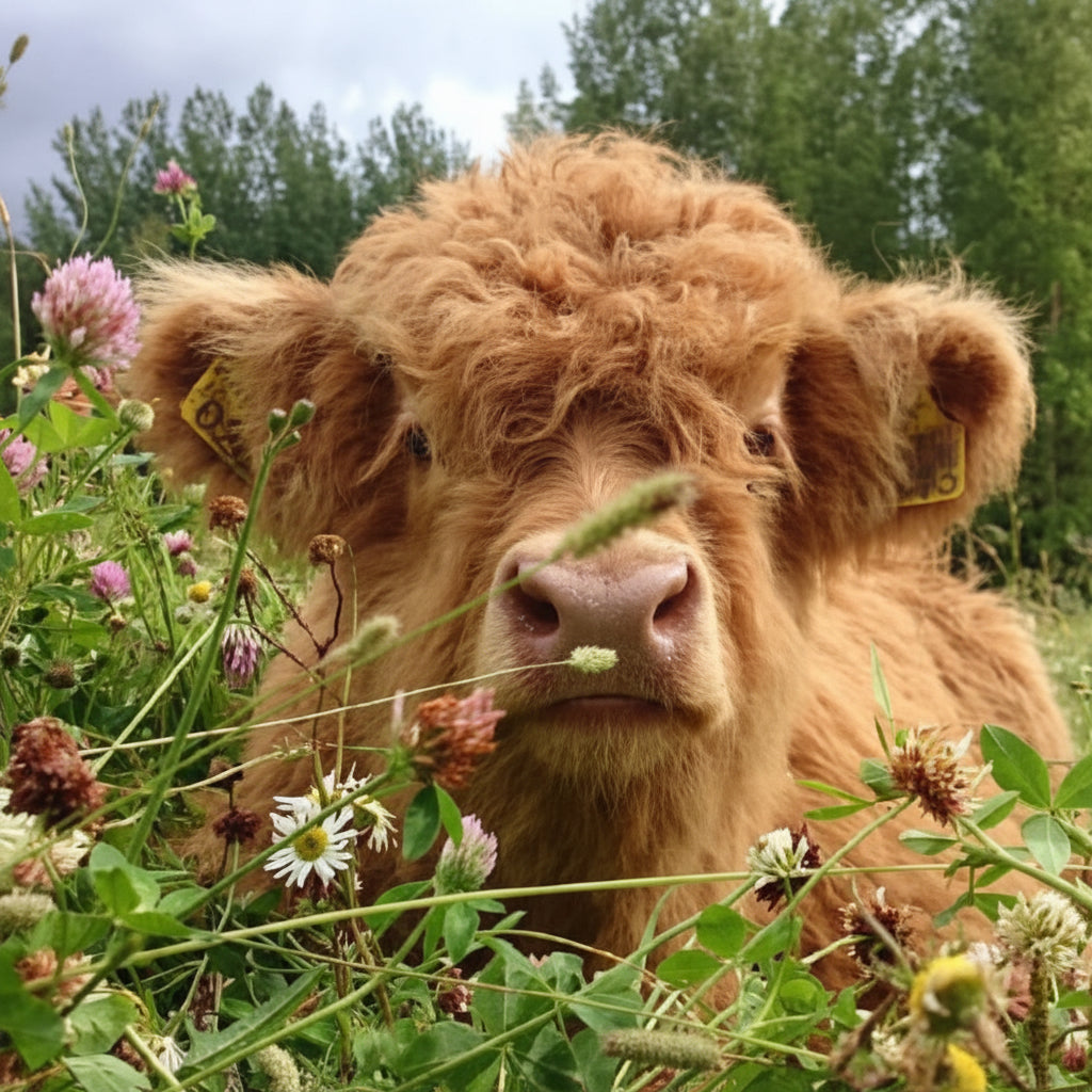 Soft Plush Highland Cow Toy Handmade Cuddly Plush Animal Kids