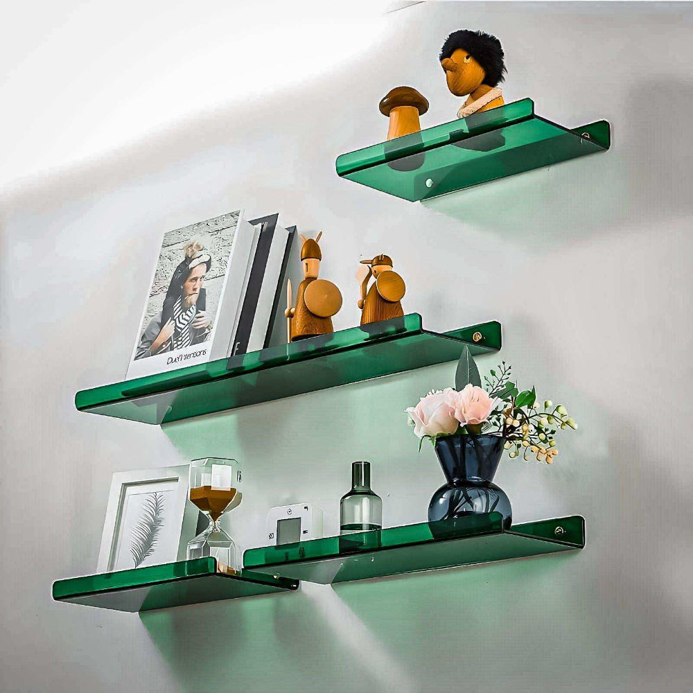 Wall Shelf Floating Acrylic Minimalist Display Storage Shelf