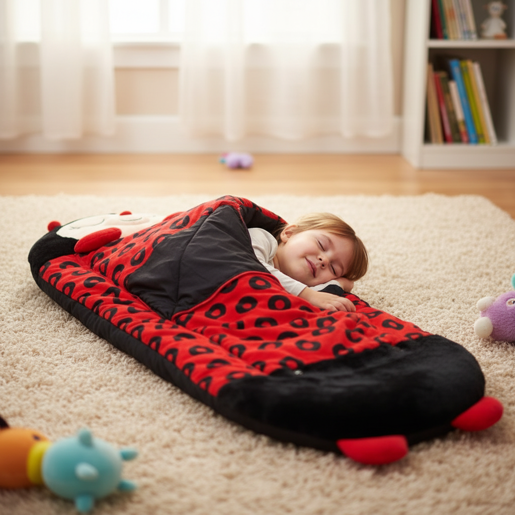 Womens Kids Sleeping Bag Lightweight Hooded Sack