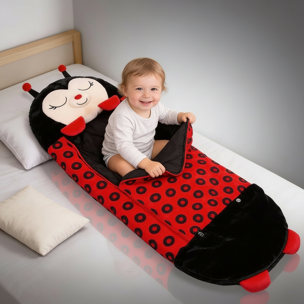 Womens Kids Sleeping Bag Lightweight Hooded Sack