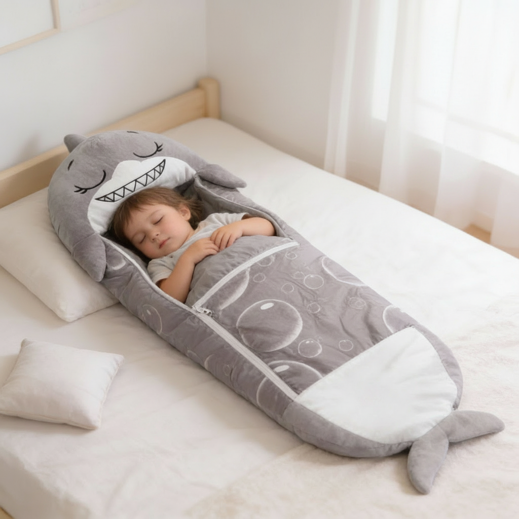 Womens Kids Sleeping Bag Lightweight Hooded Sack