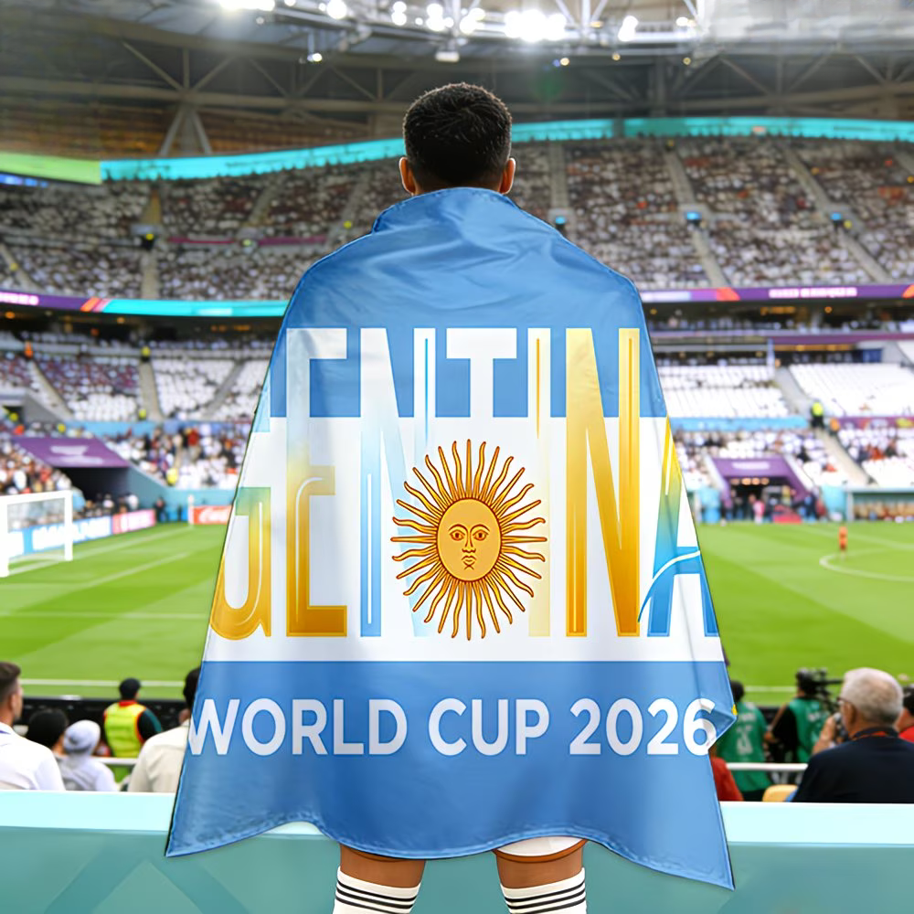 World Cup Argentina Flag Banner Sports Fan Soccer