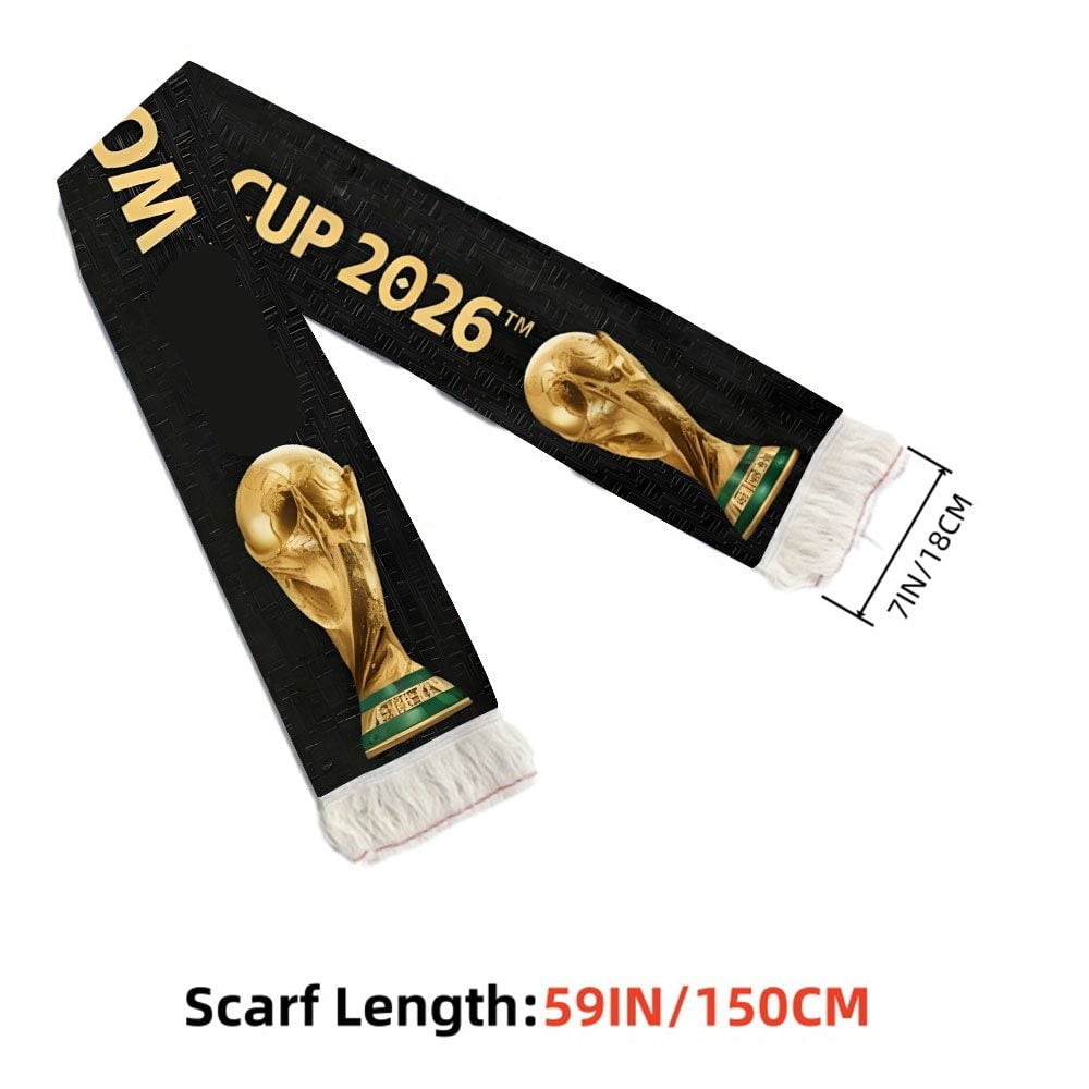 World Cup Soccer Scarf Football Fan Striped Fringe Fan