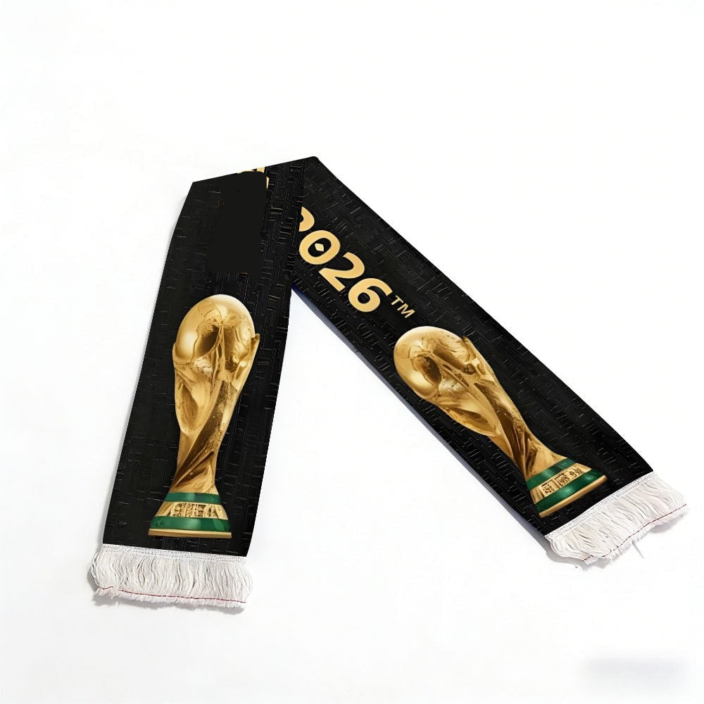 World Cup Soccer Scarf Football Fan Striped Fringe Fan